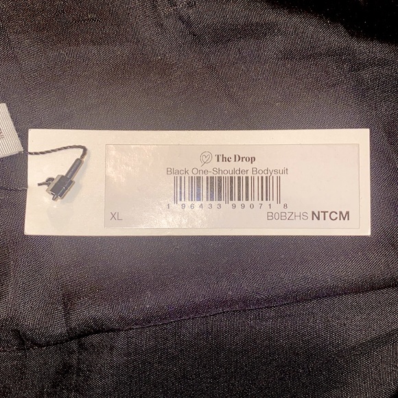 Amazon the Drop x itsjuliettefoxx Black One-Shoulder Bodysuit NWT - Picture 6 of 6